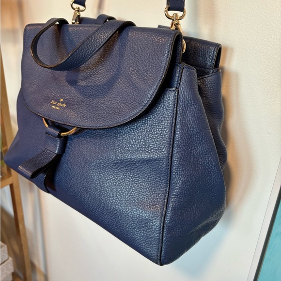 Like new Kate Spade Bag Blue Leather - Picture 6 of 14